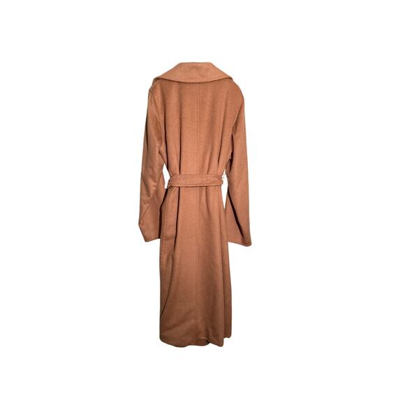 New MAX MARA Iconic Manuela Belted Wrap Coat Trench Tan Camel Hair US 16 $3650 - Picture 2 of 12
